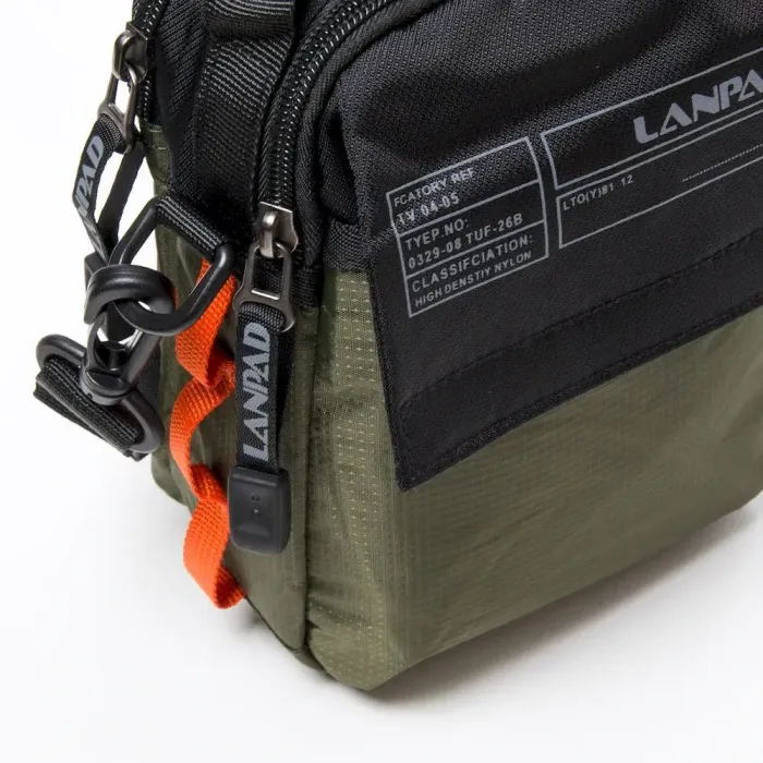 Сумка чоловіча Планшет нейлон Lanpad 8633 green