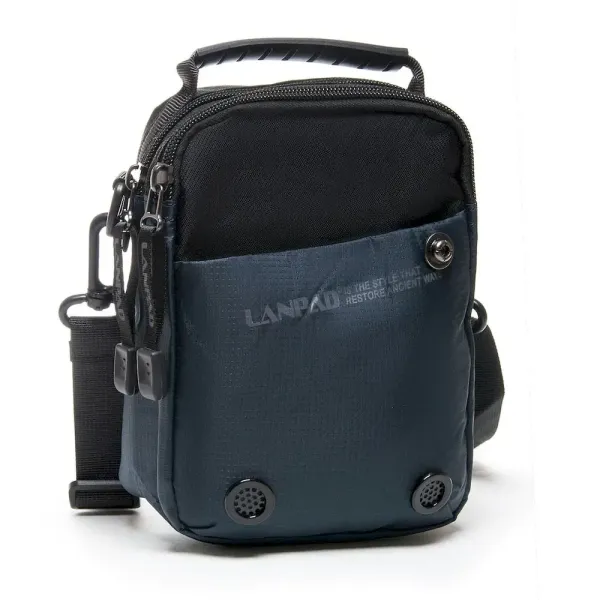 Сумка чоловіча Планшет нейлон Lanpad 8354 blue
