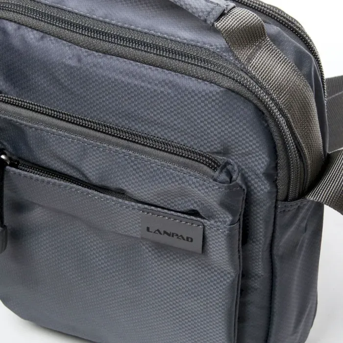 Сумка чоловіча Планшет нейлон Lanpad 53219 grey