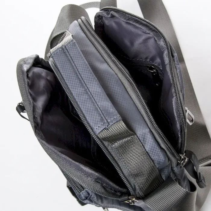 Сумка чоловіча Планшет нейлон Lanpad 53219 grey