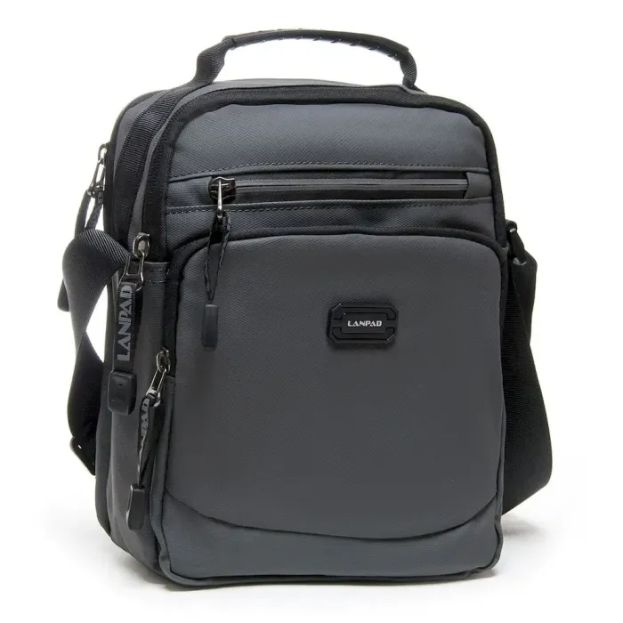 Сумка чоловіча Планшет нейлон Lanpad 82027 grey