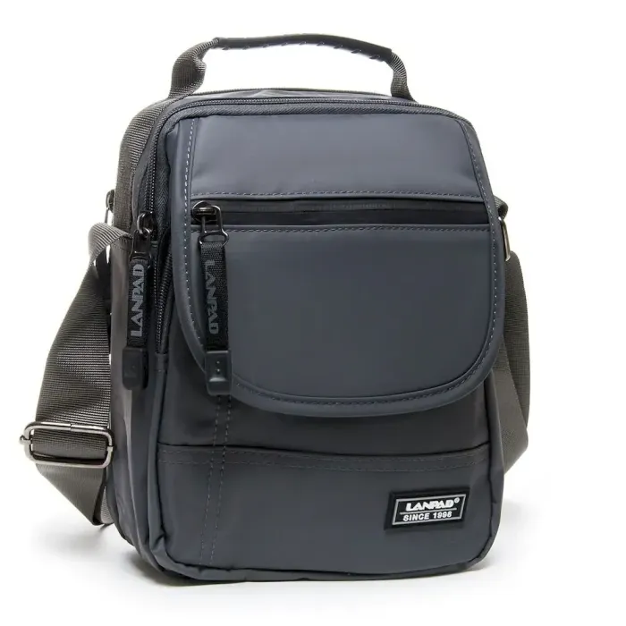 Сумка чоловіча Планшет нейлон Lanpad 9637 grey