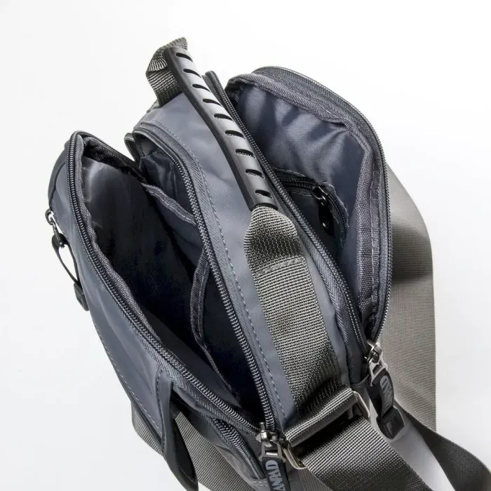 Сумка чоловіча Планшет нейлон Lanpad 9637 grey