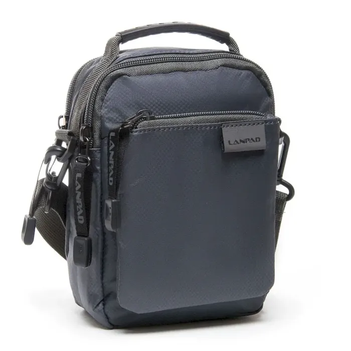 Сумка чоловіча Планшет нейлон Lanpad 53230 grey
