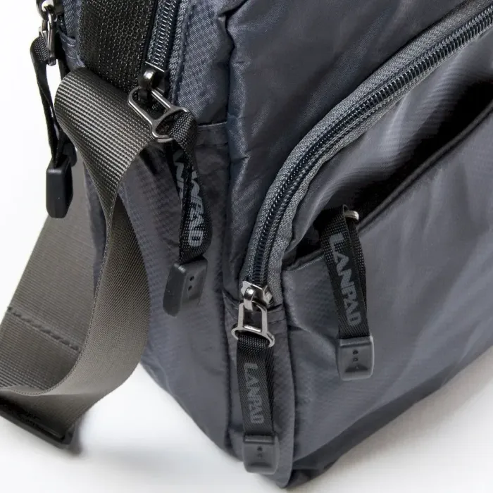 Сумка чоловіча Планшет нейлон Lanpad 63001 grey