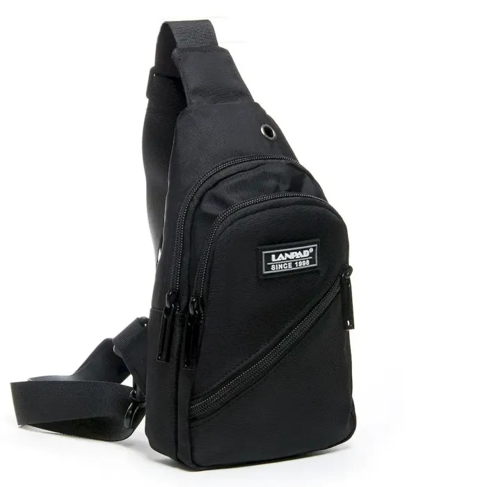 Сумка Мужская На Плечо нейлон Lanpad 82021 black