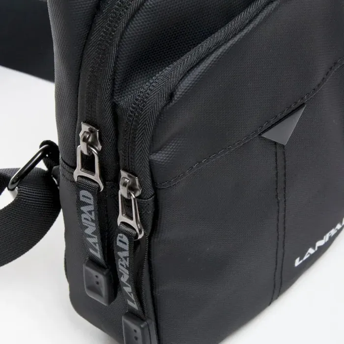 Сумка Мужская На Плечо нейлон Lanpad 6022 black