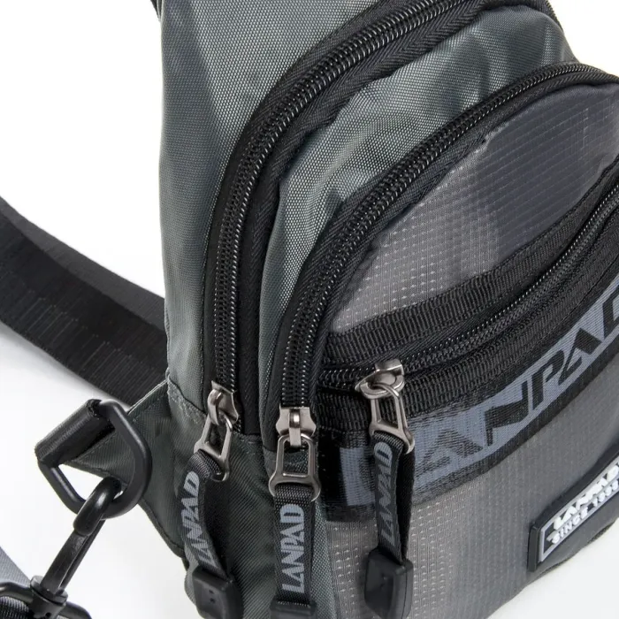 Сумка Мужская На Плечо нейлон Lanpad 82009 grey
