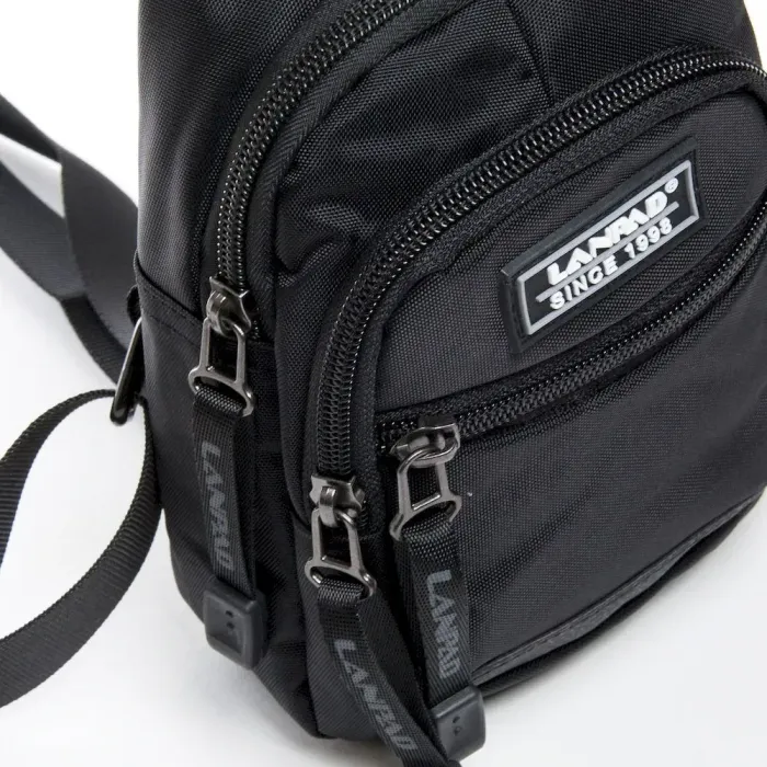 Сумка Мужская На Плечо нейлон Lanpad 6924 black