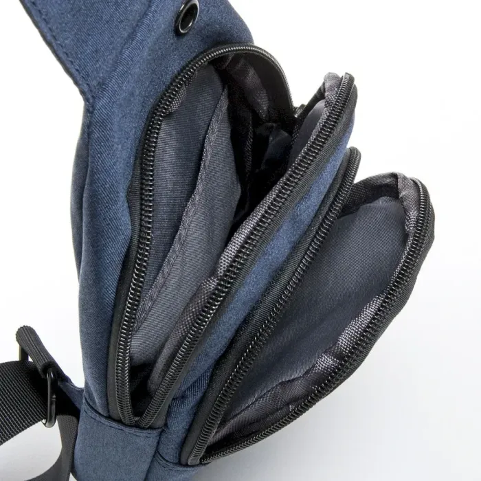 Сумка Мужская На Плечо нейлон Lanpad 3737 blue