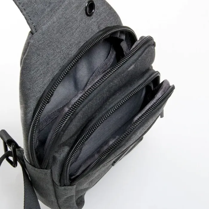 Сумка Мужская На Плечо нейлон Lanpad 3737 grey