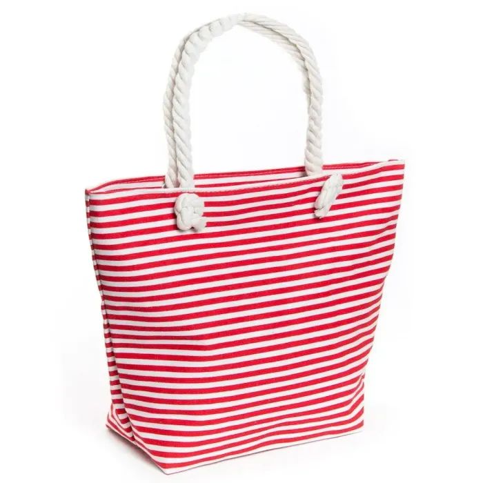 Сумка Женская Пляжная текстиль Luxeva 5013-14 pink полоска мал