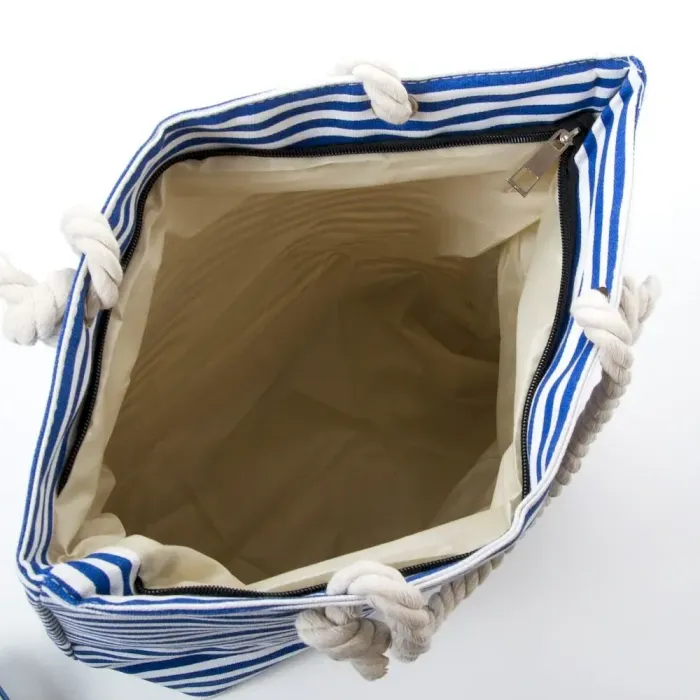 Сумка Женская Пляжная текстиль Luxeva 5013-12 blue полоска мал