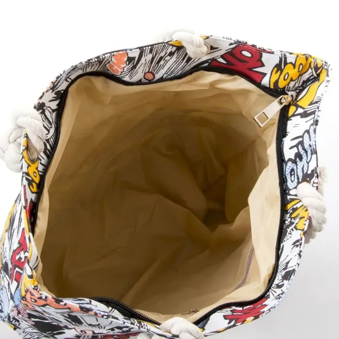 Сумка Женская Пляжная текстиль Luxeva 5020-10 white Boom