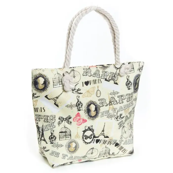 Сумка Женская Пляжная текстиль Luxeva 5021-15 yellow Париж