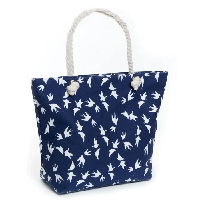 Сумка Жіноча Пляжна текстиль LUXEVA 5011-12 blue ласточка