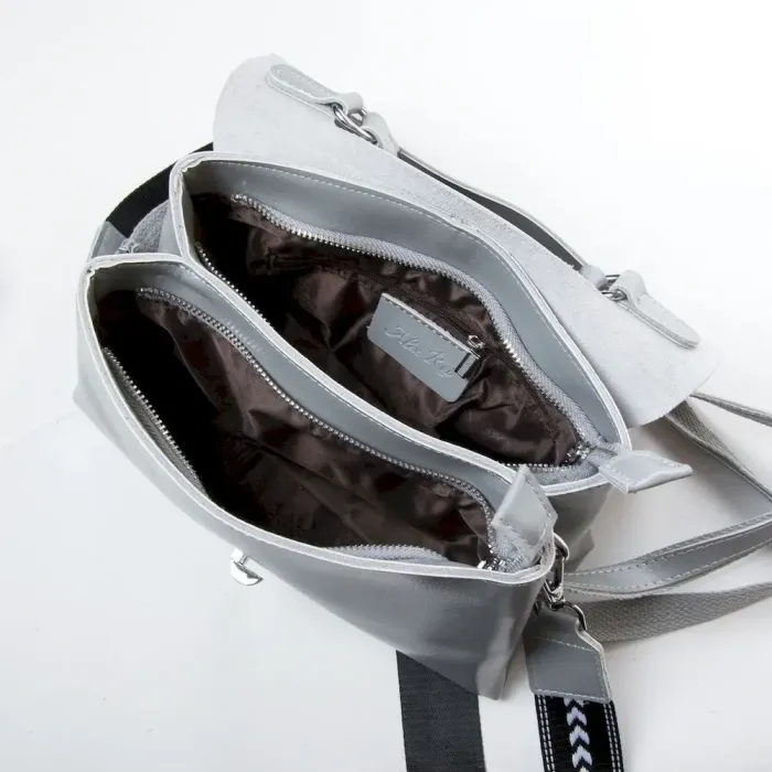 Сумка Жіноча Класична шкіряна ALEX RAI 9713 light-grey