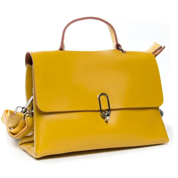 Сумка Жіноча Класична шкіряна ALEX RAI 9713 bright-yellow