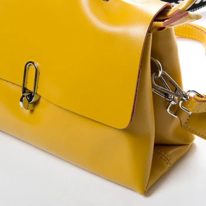 Сумка Жіноча Класична шкіряна ALEX RAI 9713 bright-yellow