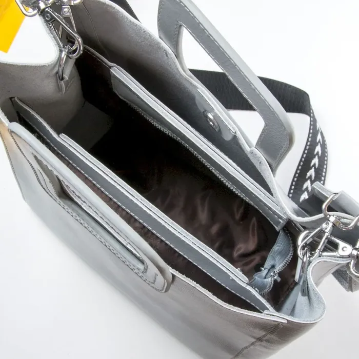 Сумка Жіноча Класична шкіряна ALEX RAI 45-1550 light-grey