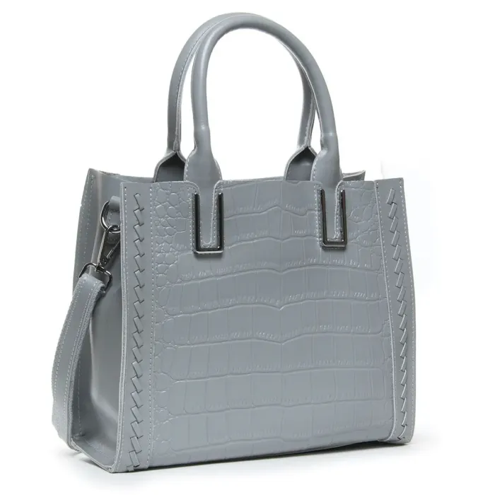 Сумка Жіноча Класична шкіряна ALEX RAI 43-1549 light-grey