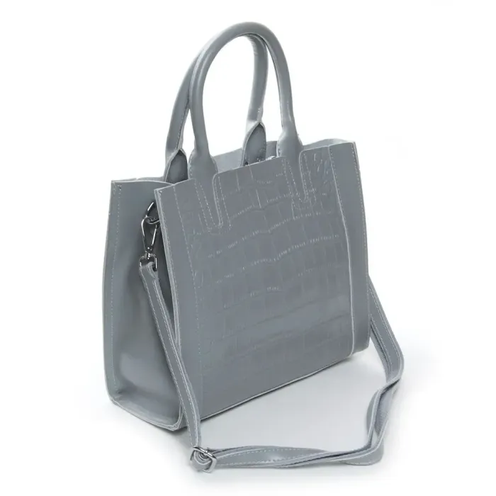 Сумка Жіноча Класична шкіряна ALEX RAI 43-1549 light-grey