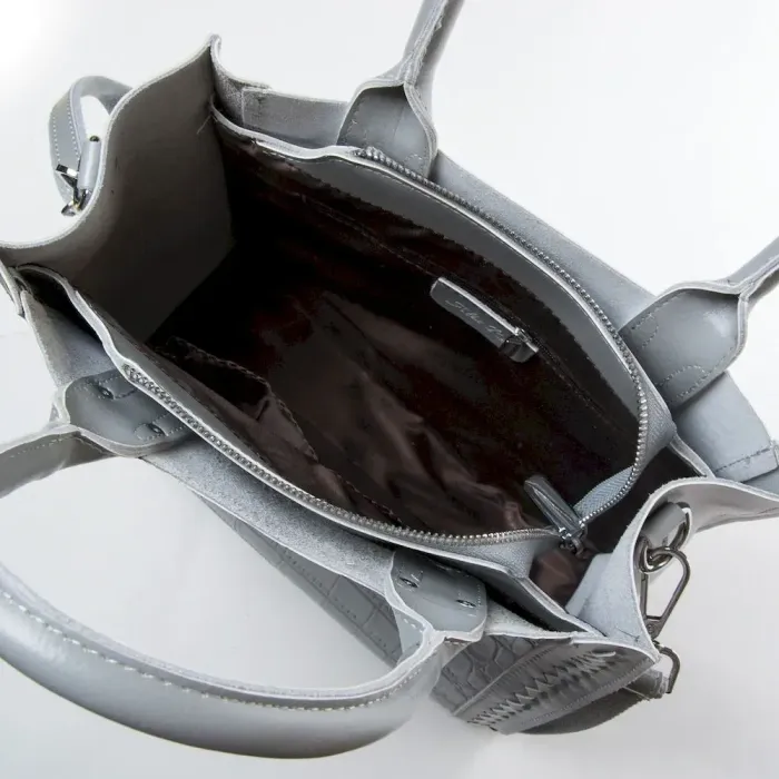 Сумка Жіноча Класична шкіряна ALEX RAI 43-1549 light-grey