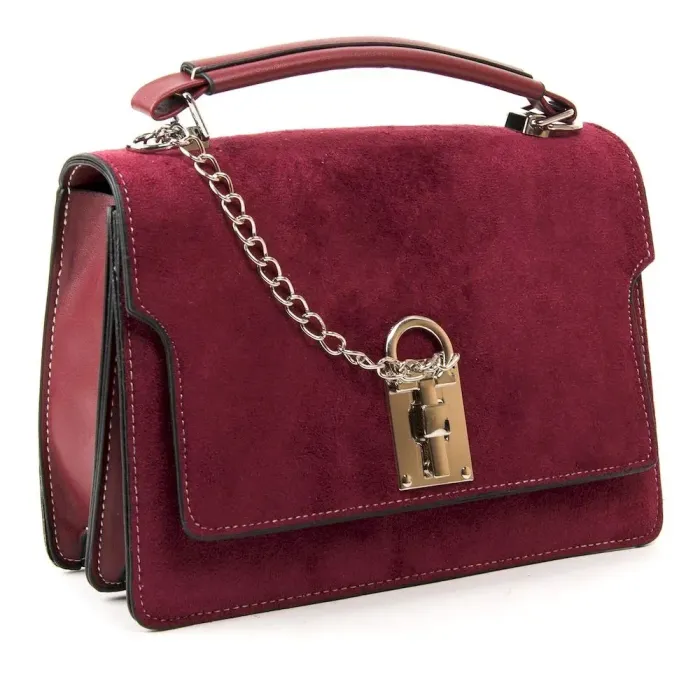 Сумка Женская Классическая иск-замш FASHION 1-011 1094 red