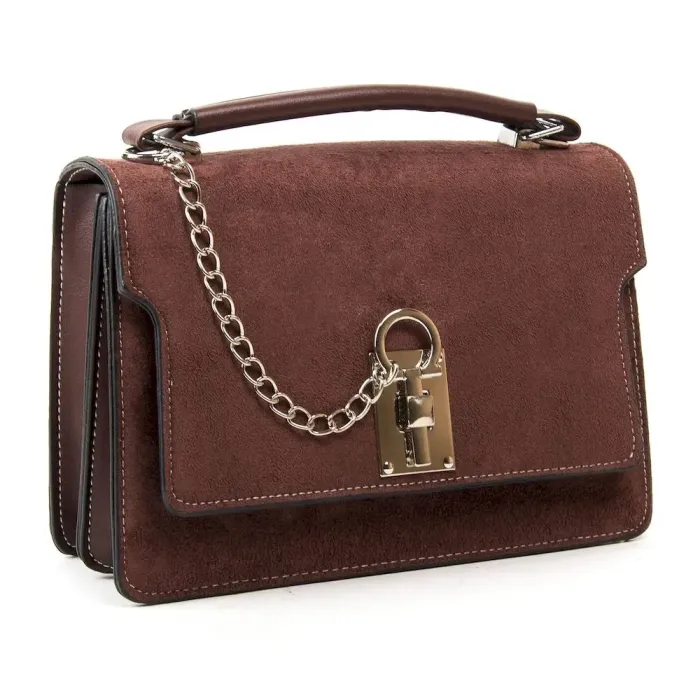 Сумка Женская Классическая иск-замш FASHION 1-011 1094 brown