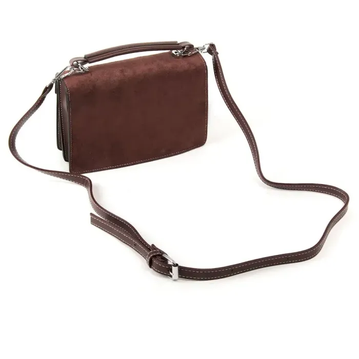 Сумка Женская Классическая иск-замш FASHION 1-011 1094 brown