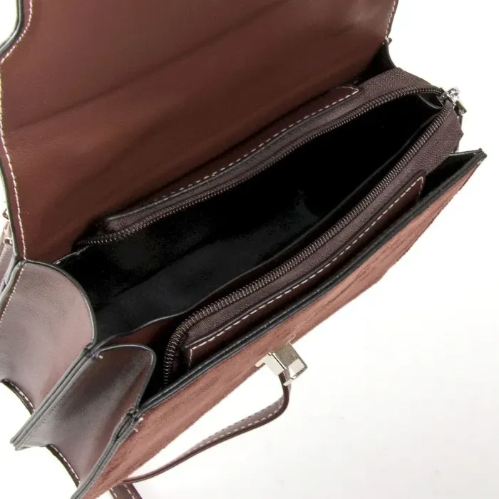 Сумка Женская Классическая иск-замш FASHION 1-011 1094 brown