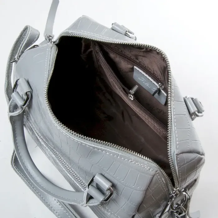 Сумка Жіноча Класична шкіряна ALEX RAI 2234 light-grey