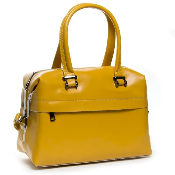 Сумка Жіноча Класична шкіряна ALEX RAI 37-1532 bright-yellow
