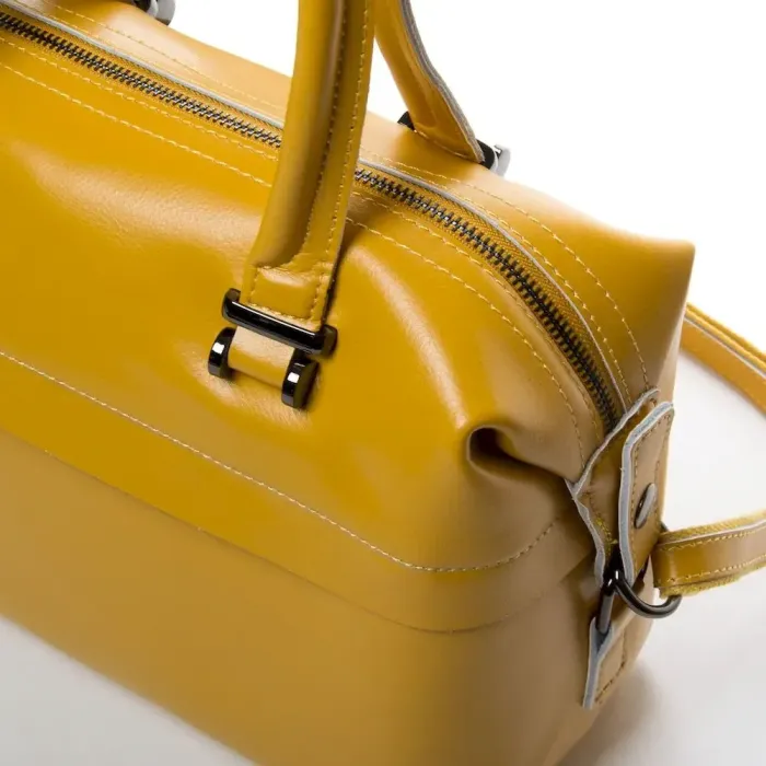 Сумка Жіноча Класична шкіряна ALEX RAI 37-1532 bright-yellow