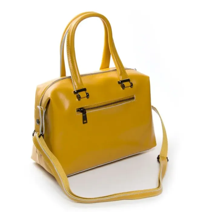 Сумка Жіноча Класична шкіряна ALEX RAI 37-1532 bright-yellow