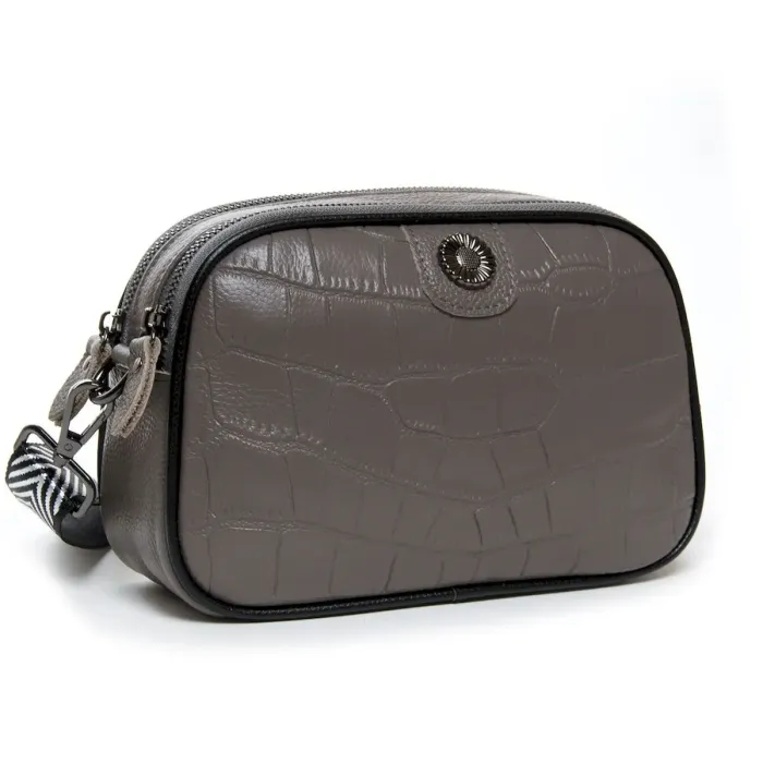 Сумка Жіноча Клатч шкіряна ALEX RAI BM 881 grey