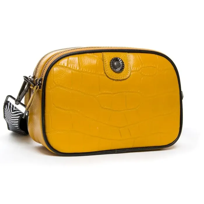 Сумка Жіноча Клатч шкіряна ALEX RAI BM 881 yellow