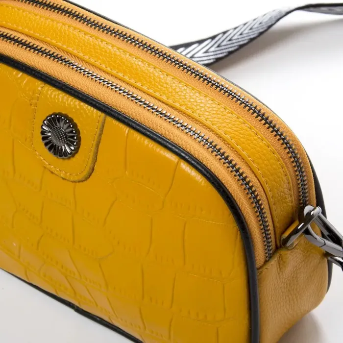 Сумка Жіноча Клатч шкіряна ALEX RAI BM 881 yellow