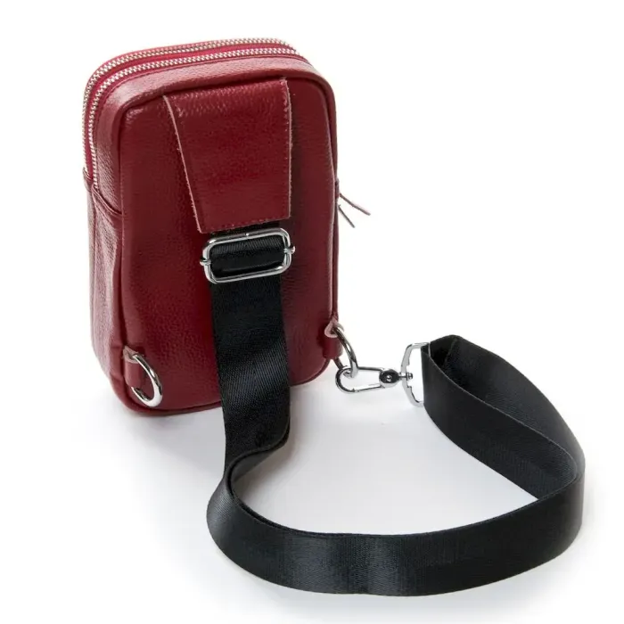 Сумка Женская Клатч кожа ALEX RAI BM 1801 bordo