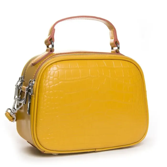 Сумка Жіноча Класична шкіряна ALEX RAI 39-2233 yellow