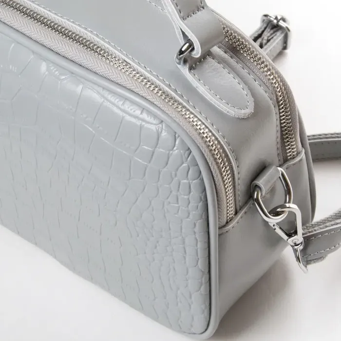 Сумка Жіноча Класична шкіряна ALEX RAI 39-2233 grey