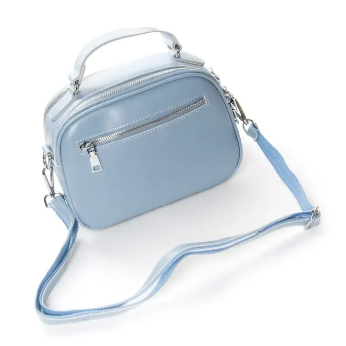 Сумка Жіноча Класична шкіряна ALEX RAI 39-2233 light-blue