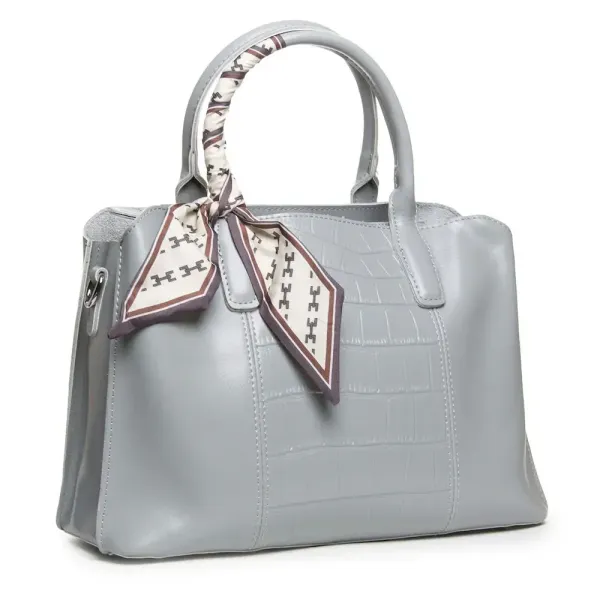 Сумка Жіноча Класична шкіряна ALEX RAI 46-9382 light-grey