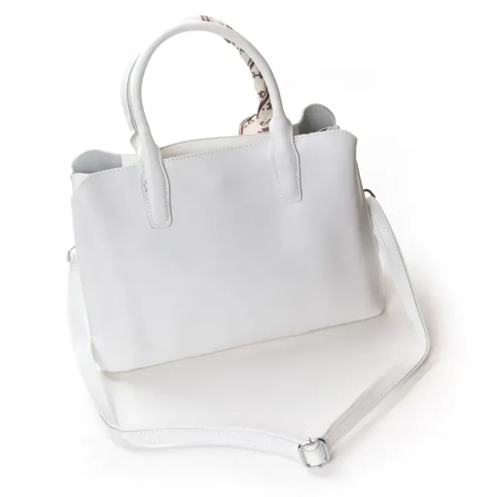Сумка Жіноча Класична шкіряна ALEX RAI 46-9382 white