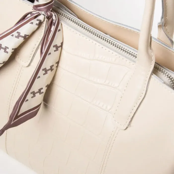 Сумка Жіноча Класична шкіряна ALEX RAI 46-9382 beige