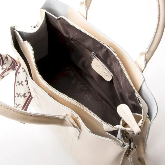 Сумка Жіноча Класична шкіряна ALEX RAI 46-9382 beige