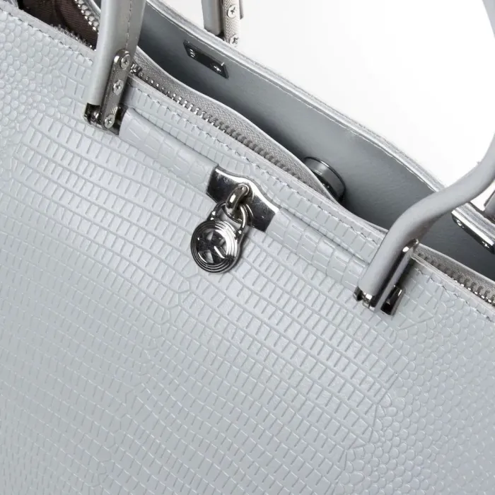 Сумка Жіноча Класична шкіряна ALEX RAI 50-9381 lighr-grey