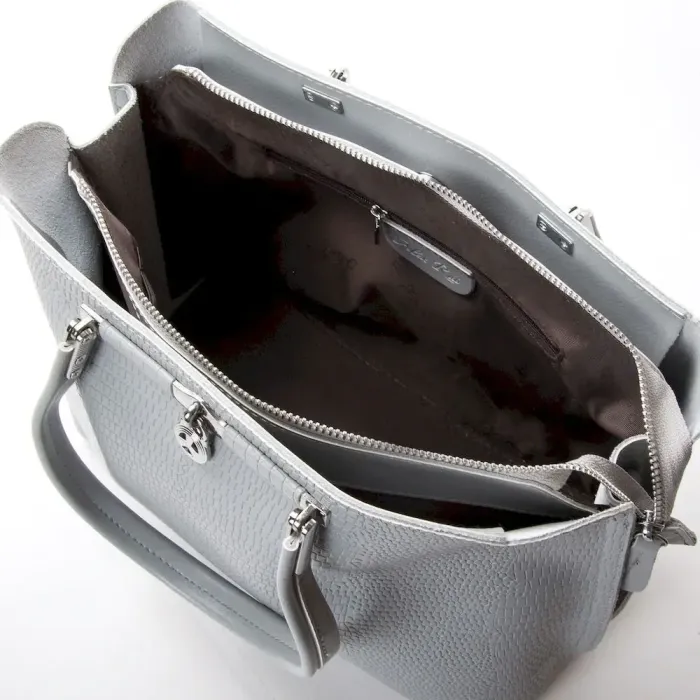 Сумка Жіноча Класична шкіряна ALEX RAI 50-9381 lighr-grey