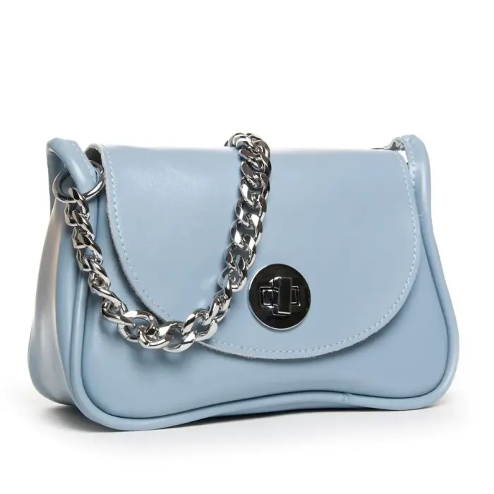 Сумка Жіноча Класична шкіряна ALEX RAI 4001 light-blue