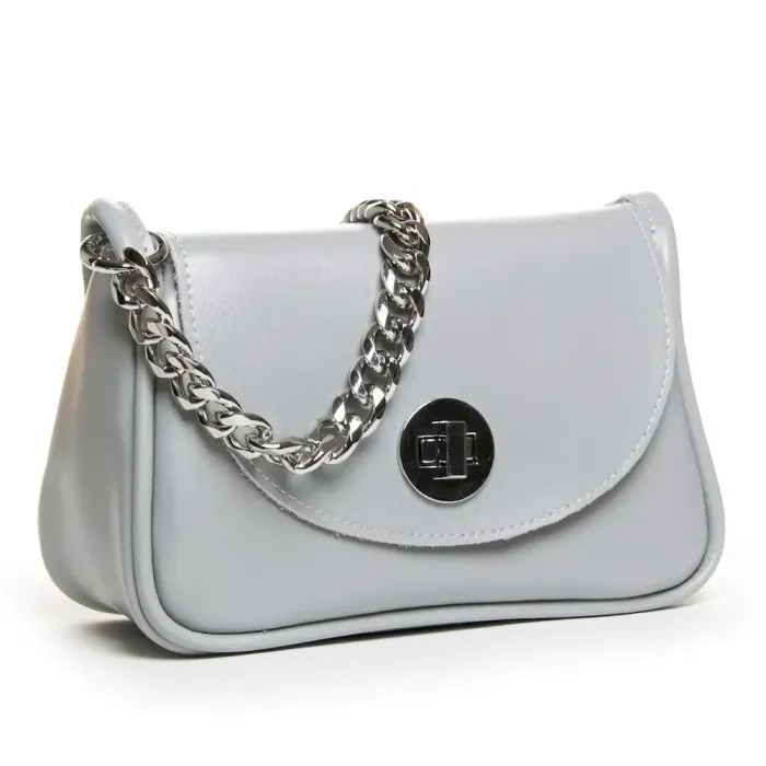 Сумка Жіноча Класична шкіряна ALEX RAI 4001 light-grey